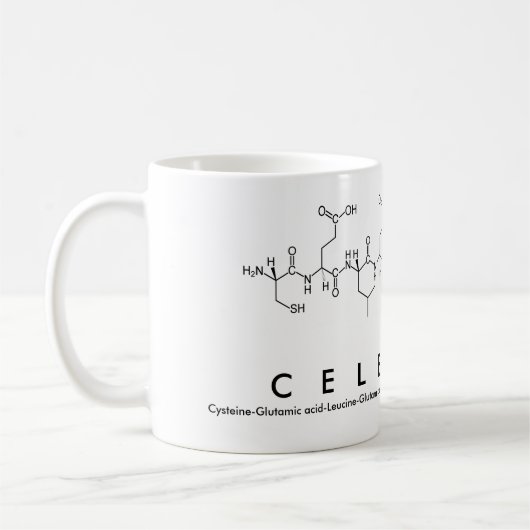 Tasse des Célestine-Peptids (Links)