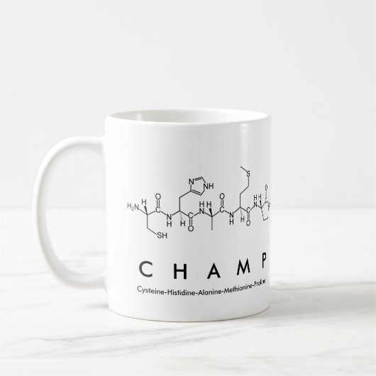 Tasse des Champ-Peptids (Links)