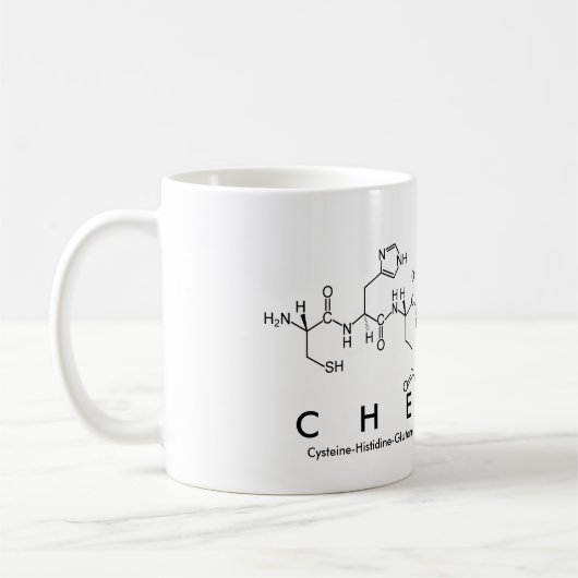 Tasse des Cheryll-Peptids (Links)