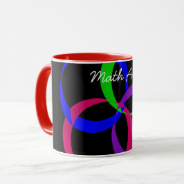 Tasse des Colorful Interchange Geometric Math Art