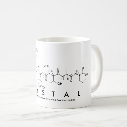 Tasse des Crystal Peptids (VorderseiteRechts)