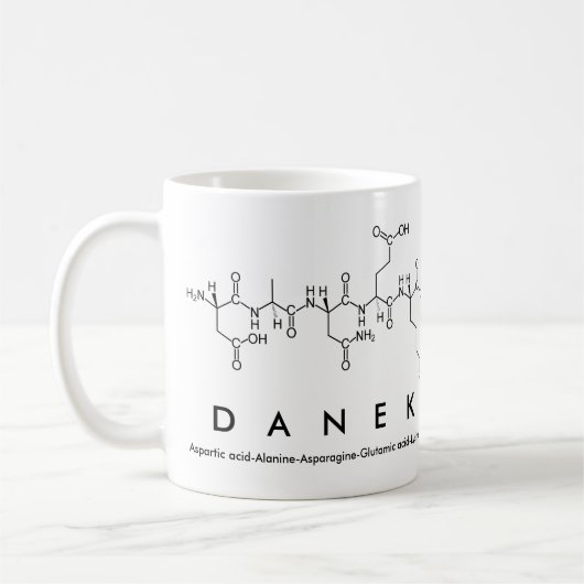 Tasse des Danek-Peptids (Links)