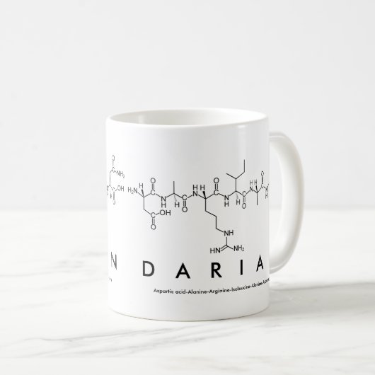 Tasse des Darian Peptids (VorderseiteRechts)