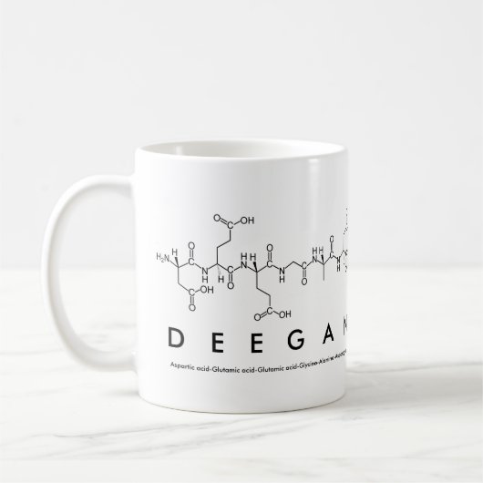 Tasse des Deegan-Peptids (Links)