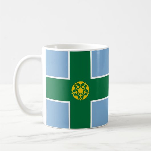 Tasse des Derbyshire-Kaffees (Links)