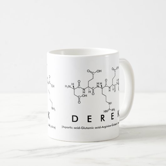 Tasse des Derek-Peptids (VorderseiteRechts)
