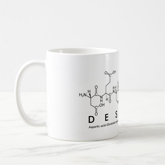 Tasse des deshawn Peptids (Links)