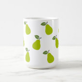 Tasse des Designmusters für grüne Birnen (Mittel)