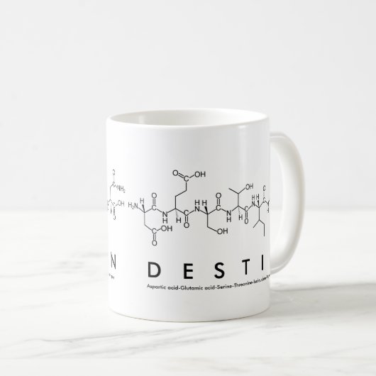 Tasse des Destin-Peptids (VorderseiteRechts)