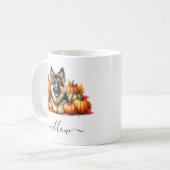 Tasse des deutschen Schäferfalles mit Personalisie (Vorderseite Links)