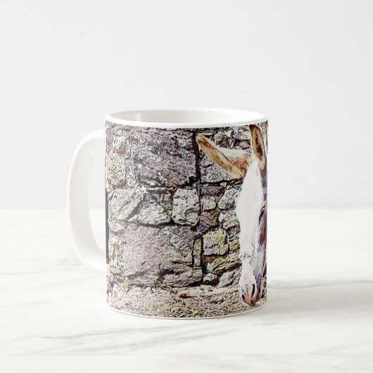Tasse des Donkey-Kaffees (Vorderseite Links)