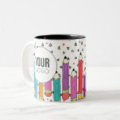 Tasse des Doodle-Logos (Vorderseite Links)
