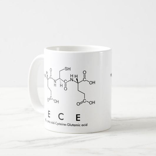 Tasse des Ece-Peptids (Vorderseite Links)