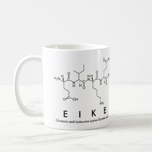 Tasse des Eike-Peptids (Links)