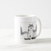Tasse des einzigen Wolfs 06 (VorderseiteRechts)