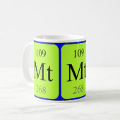 Tasse des Elements 109 - Meitnerium (Vorderseite Links)