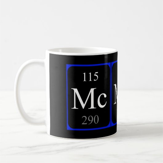 Tasse des Elements 115 - Moscovium Schwarzes (Links)