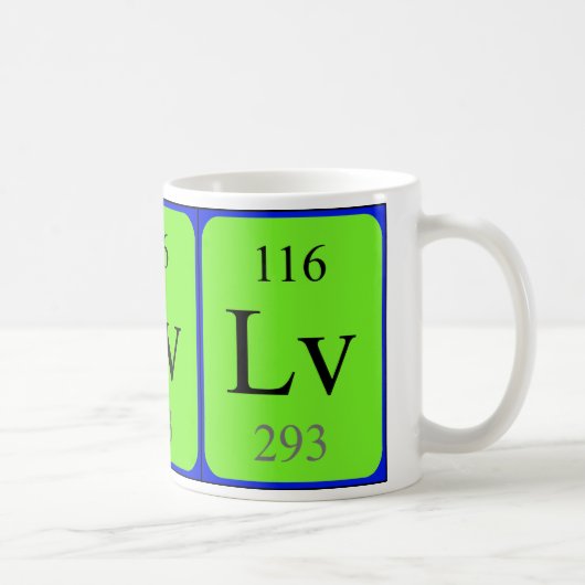Tasse des Elements 116 - Livermorium (Rechts)