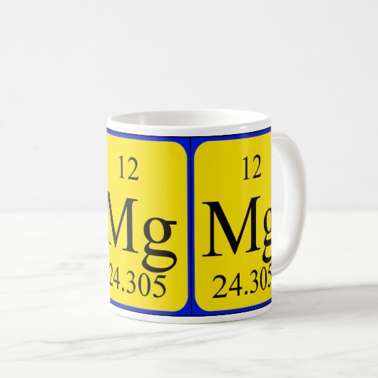Tasse des Elements 12 - Magnesium (VorderseiteRechts)