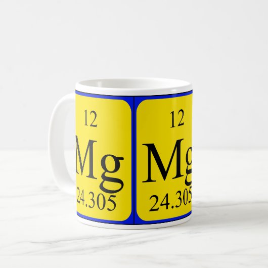Tasse des Elements 12 - Magnesium (Vorderseite Links)