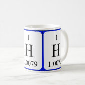 Tasse des Elements 1 - Wasserstoff (VorderseiteRechts)