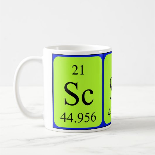 Tasse des Elements 21 - Scandium (Links)