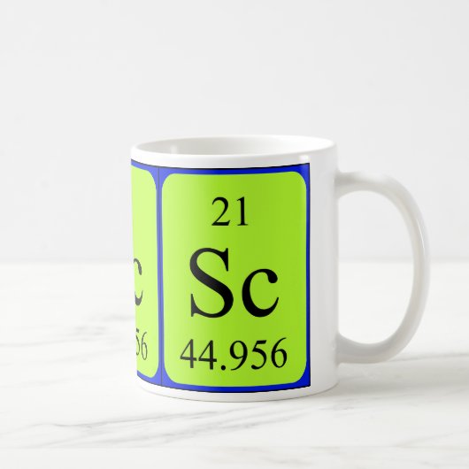 Tasse des Elements 21 - Scandium (Rechts)