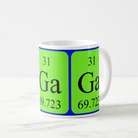 Tasse des Elements 31 - Gallium (VorderseiteRechts)