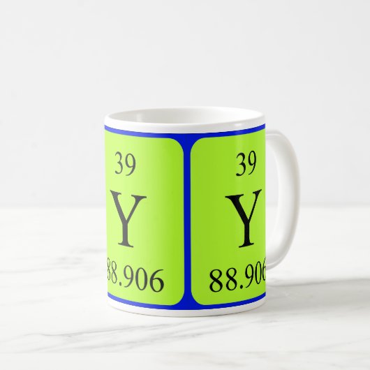 Tasse des Elements 39 - Yttrium (VorderseiteRechts)