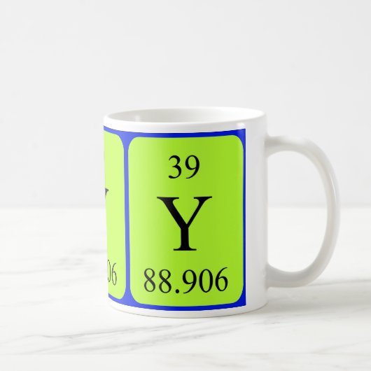 Tasse des Elements 39 - Yttrium (Rechts)