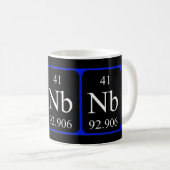 Tasse des Elements 41 - Niobium (VorderseiteRechts)