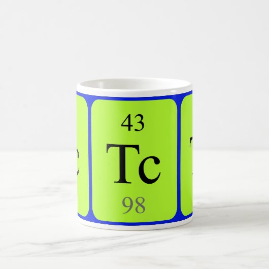 Tasse des Elements 43 - Technetium (Mittel)