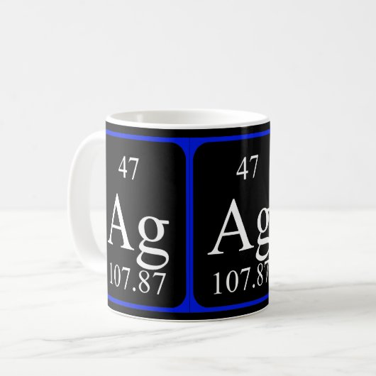 Tasse des Elements 47 - Silber (Vorderseite Links)
