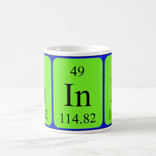 Tasse des Elements 49 - Indium (Mittel)