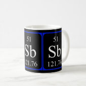 Tasse des Elements 51 - Antimonschwarz (VorderseiteRechts)