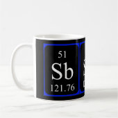 Tasse des Elements 51 - Antimonschwarz (Links)