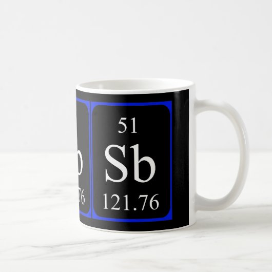 Tasse des Elements 51 - Antimonschwarz (Rechts)