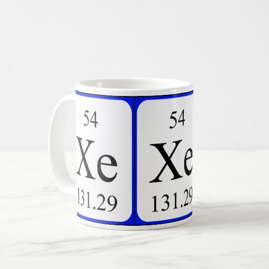 Tasse des Elements 54 - Xenon (Vorderseite Links)