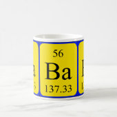 Tasse des Elements 56 - Barium (Mittel)