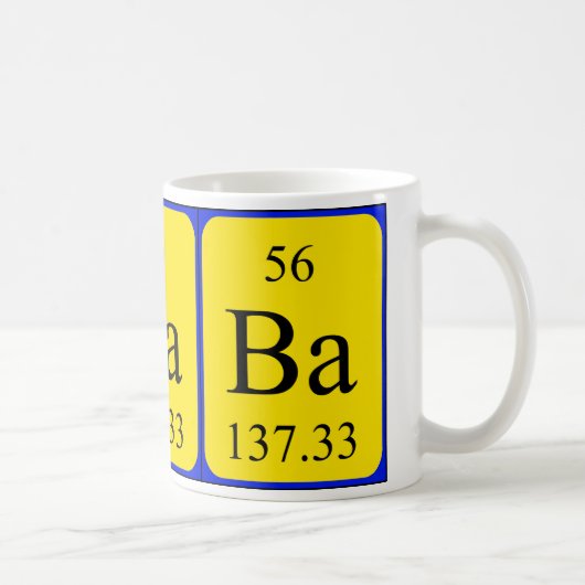 Tasse des Elements 56 - Barium (Rechts)