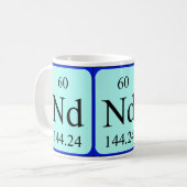 Tasse des Elements 60 - Neodym (Vorderseite Links)