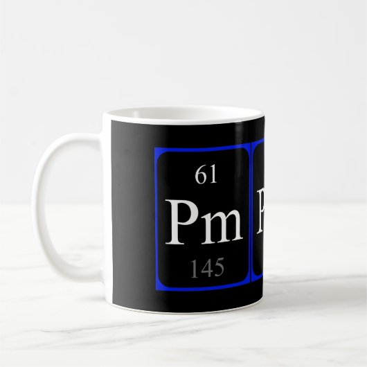 Tasse des Elements 61 - Promethium (Links)