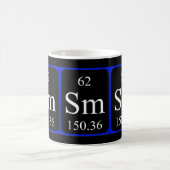Tasse des Elements 62 - Samarium (Mittel)