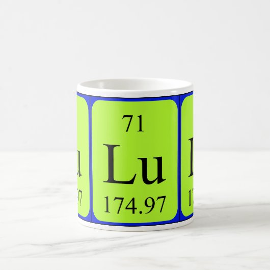 Tasse des Elements 71 - Lutetium (Mittel)