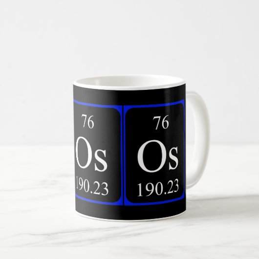 Tasse des Elements 76 - Osmium (VorderseiteRechts)