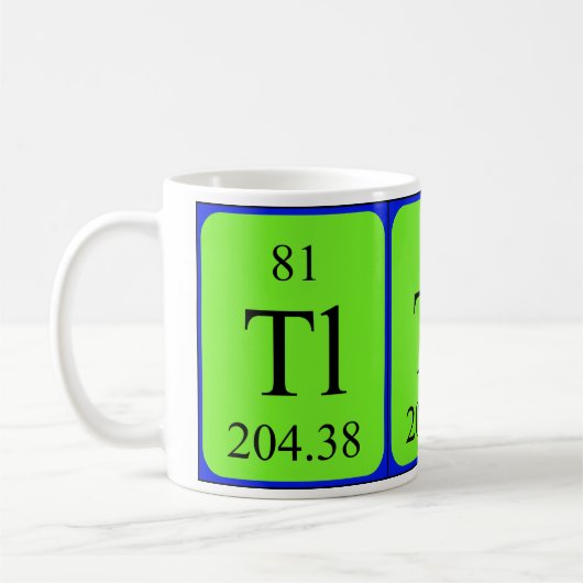 Tasse des Elements 81 - Thallium (Links)