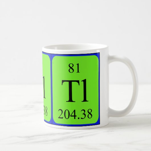 Tasse des Elements 81 - Thallium (Rechts)