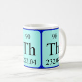 Tasse des Elements 90 - Thorium (VorderseiteRechts)