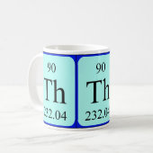 Tasse des Elements 90 - Thorium (Vorderseite Links)