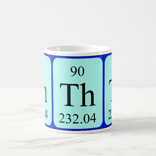 Tasse des Elements 90 - Thorium (Mittel)
